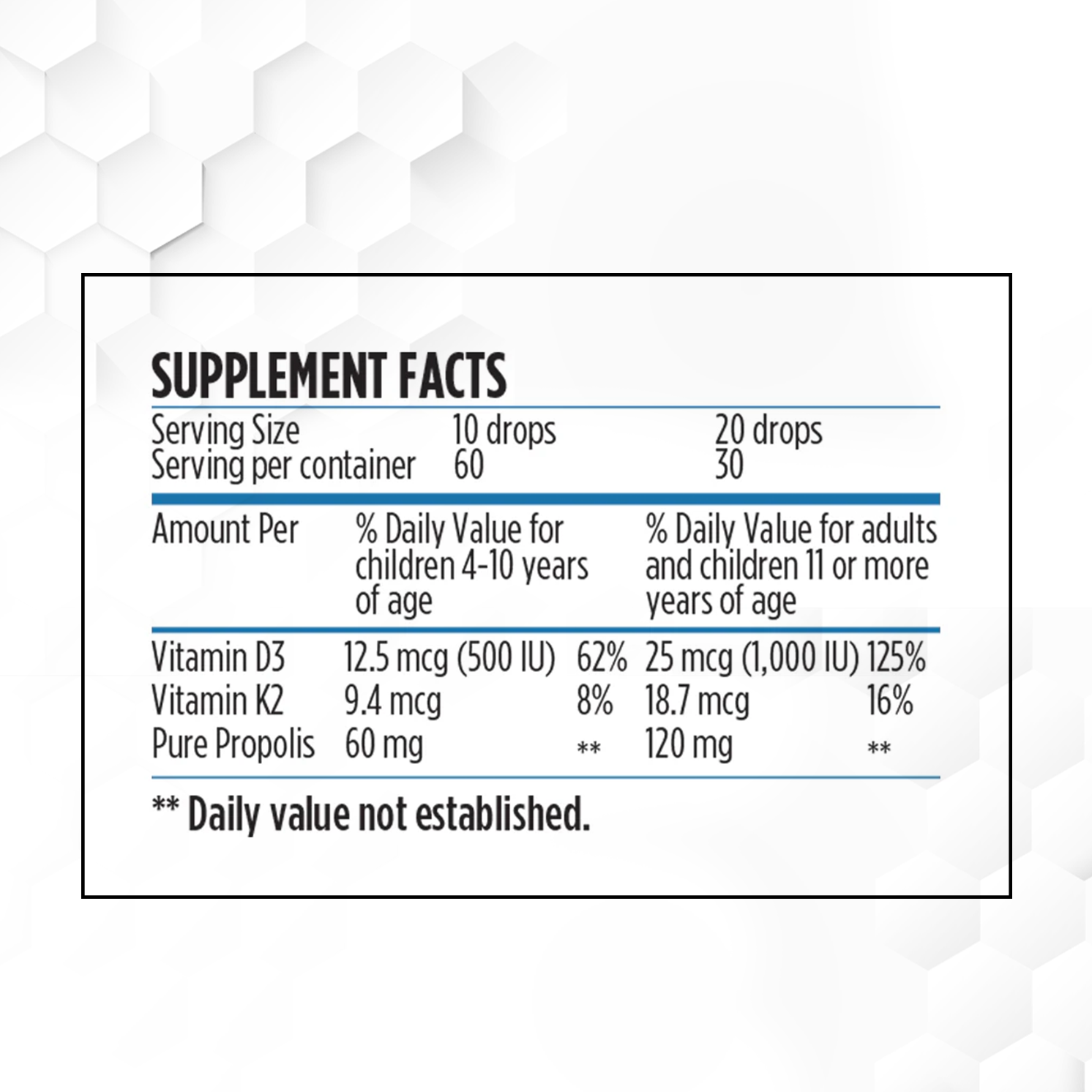 Propolis Wasserlöslich 15% mit D3 + K2