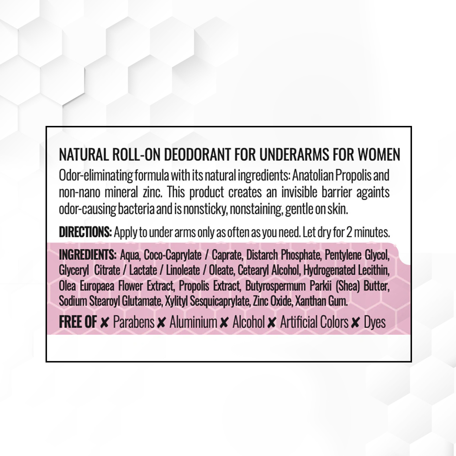 BEE&YOU Hautpflege Natürlicher Roll-on Deodorant für Frauen
