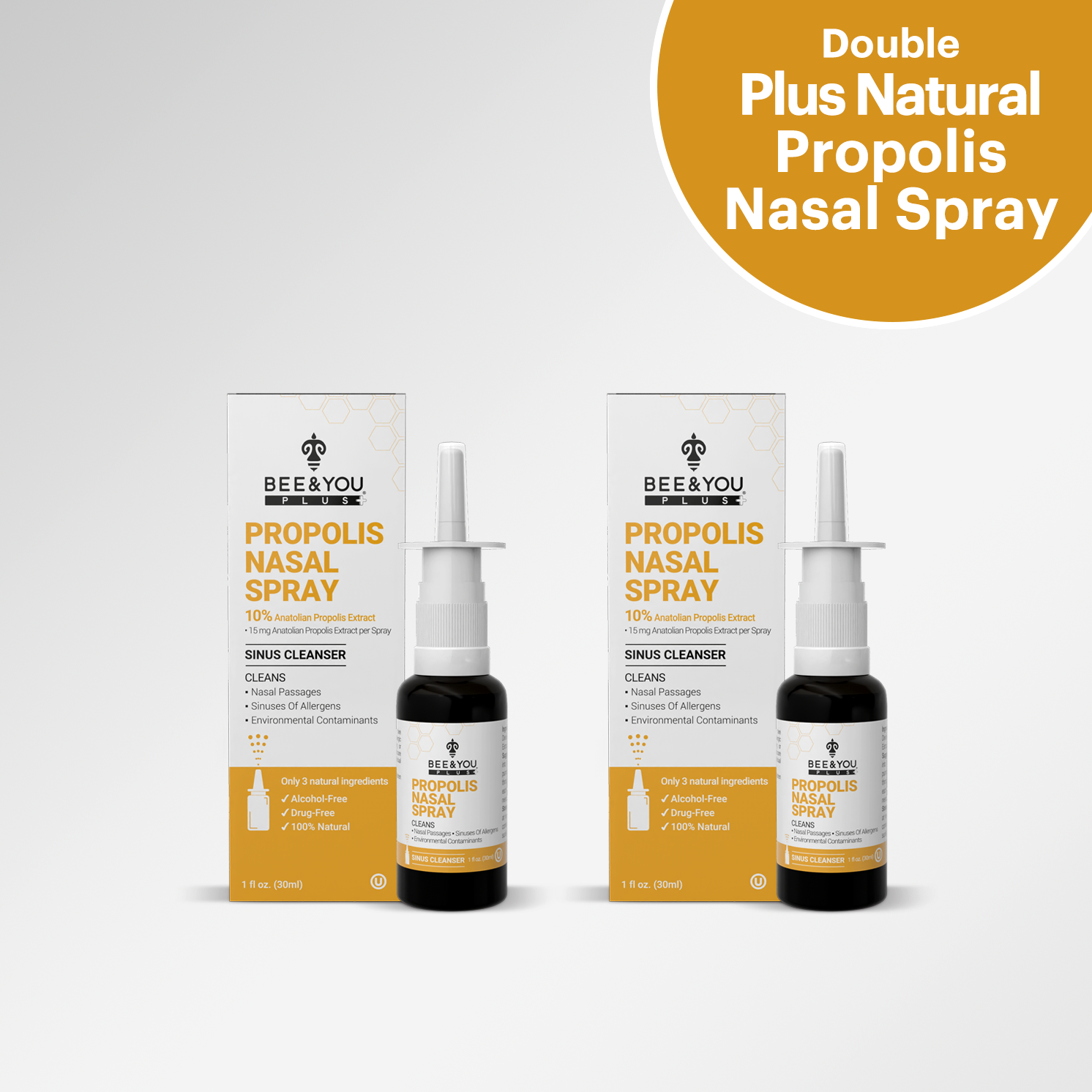 Double Plus Natürlicher Propolis-Nasenspray
