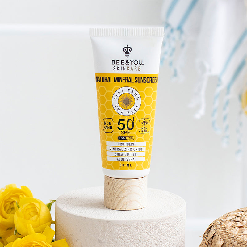 BEE&YOU Hautpflege Natürliche Mineral Sonnencreme SPF 50+