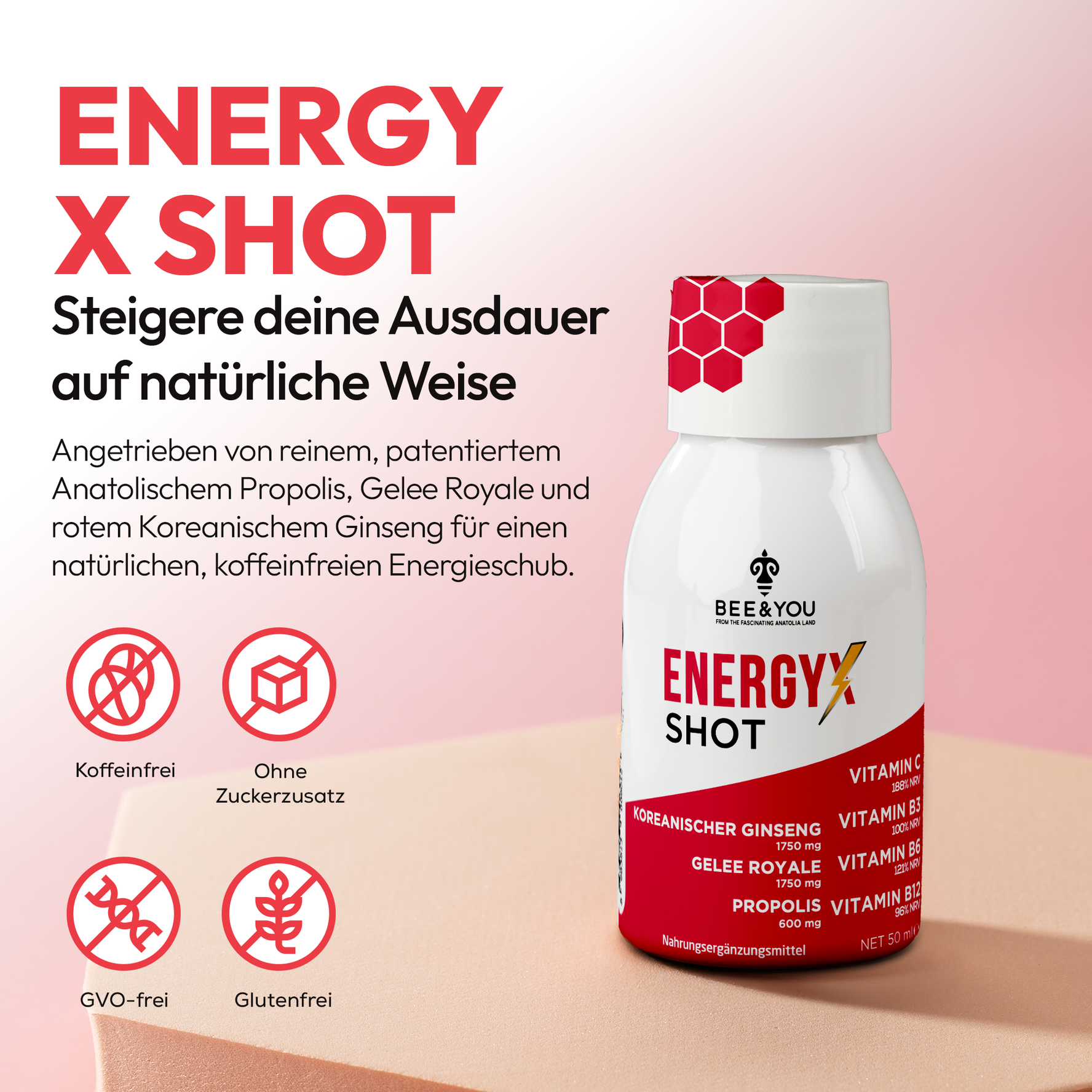 Energie Shot mit Propolis