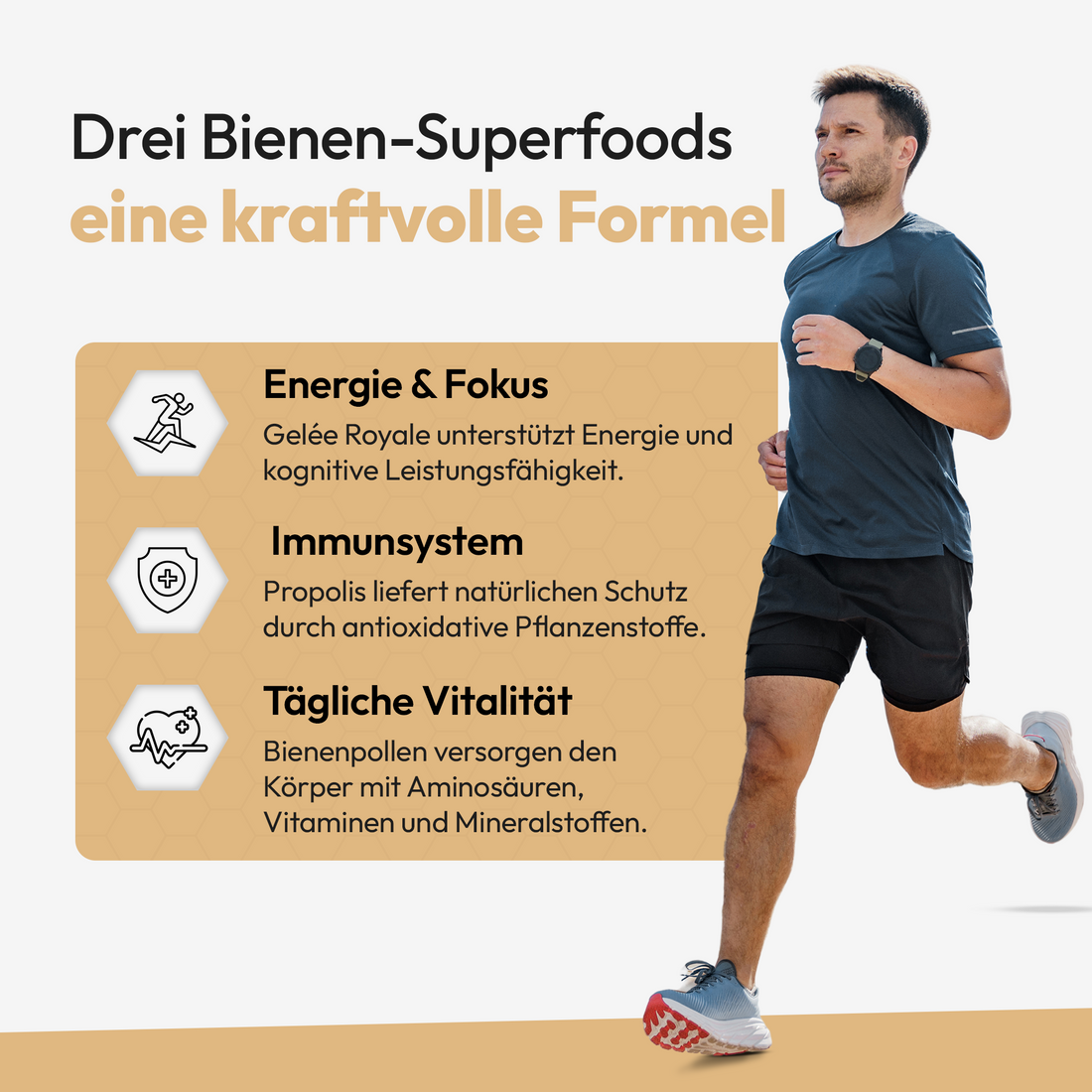 Tabletten mit Gelée Royale, Propolis und Bienengift
