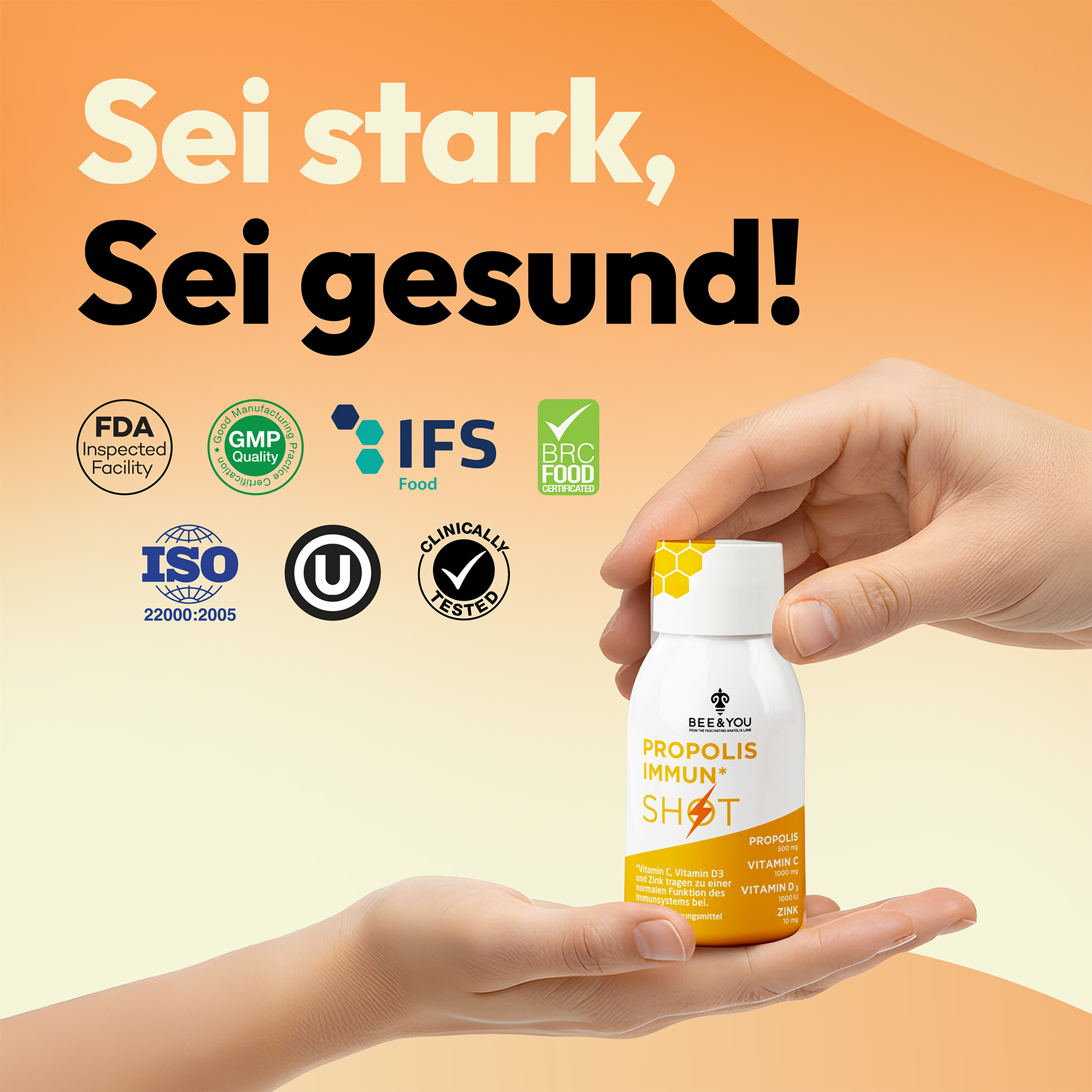 Immun Shot Vitamin D3, C, Zink