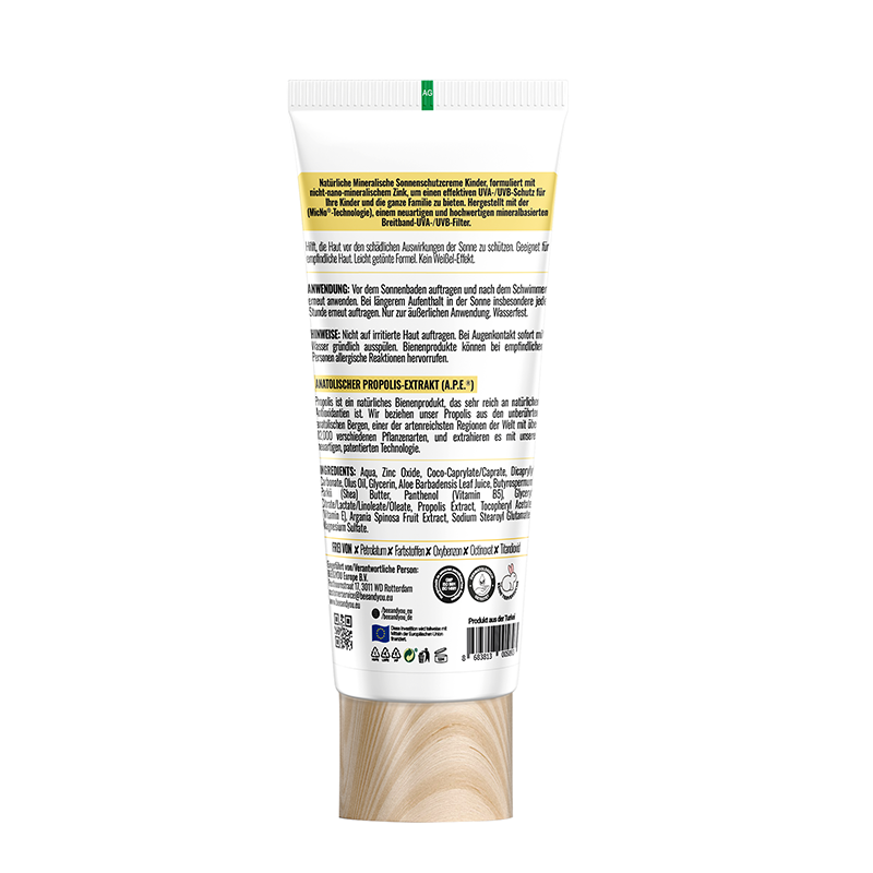 BEEYOU Hautpflege Natürliche Mineral Sonnencreme für Kinder SPF 50+