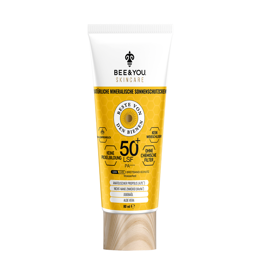 BEE&YOU Hautpflege Natürliche Mineral Sonnencreme SPF 50+