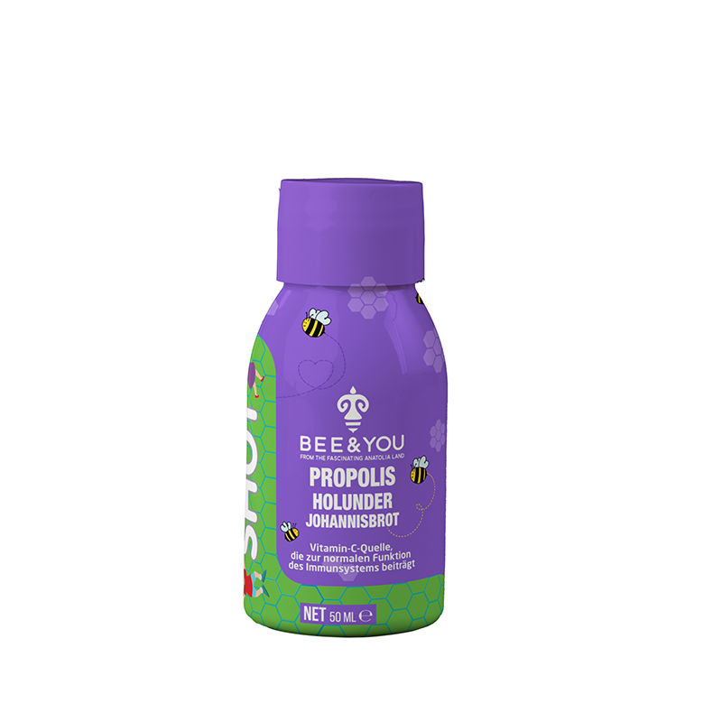 Propolis Shot mit Holunder + Johannisbrot für Kinder (50ml)