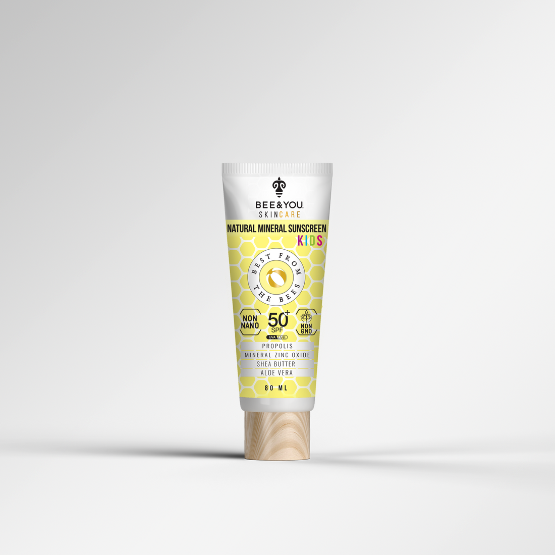 BEEYOU Hautpflege Natürliche Mineral Sonnencreme für Kinder SPF 50+