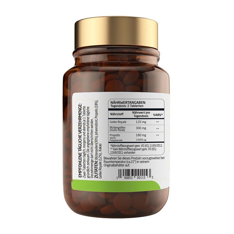 Gelée Royale Blütenpollen Propolis (Kautabletten - 60 Stk)