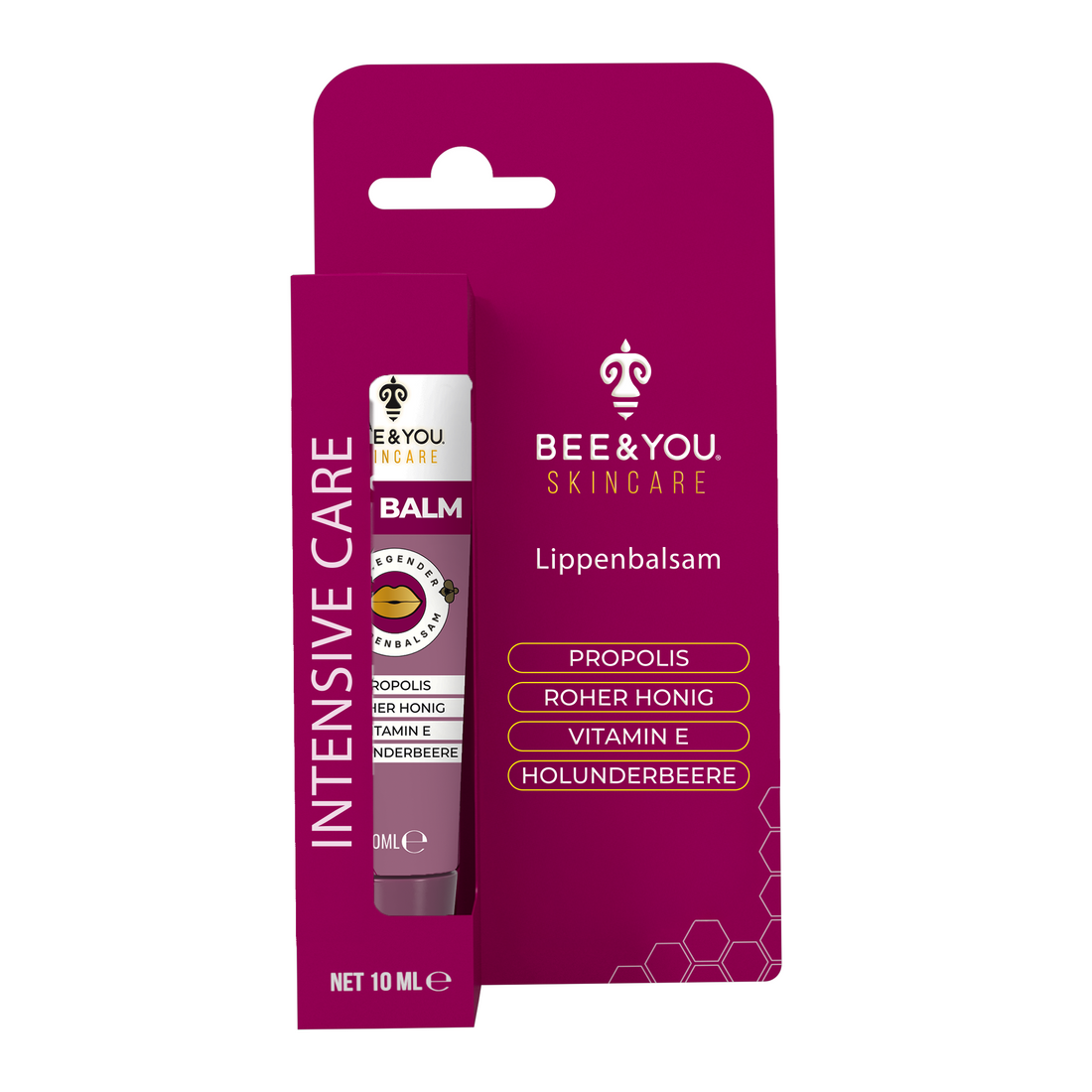 Apicare Schwarzer Holunder Lippenbalsam mit Propolis – Feuchtigkeitsspendend