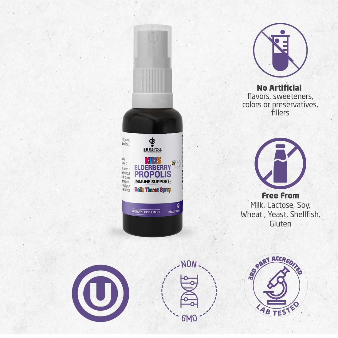 Holunder + Propolis Tägliches Hals-Spray für Kinder